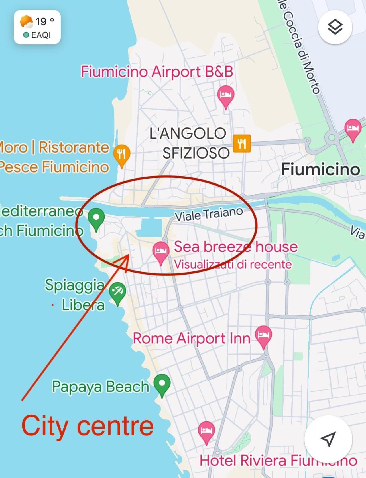 Apartamento Sea Breeze House Fiumicino Exterior foto